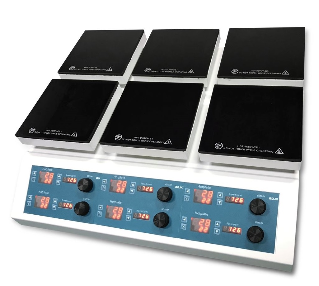 HMS-901D4聯(lián)、6聯(lián)多工位新型加熱磁力攪拌器